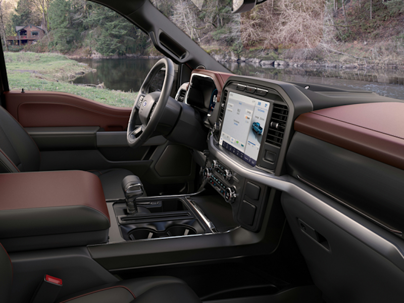 The interior of a 2024 Ford F-150