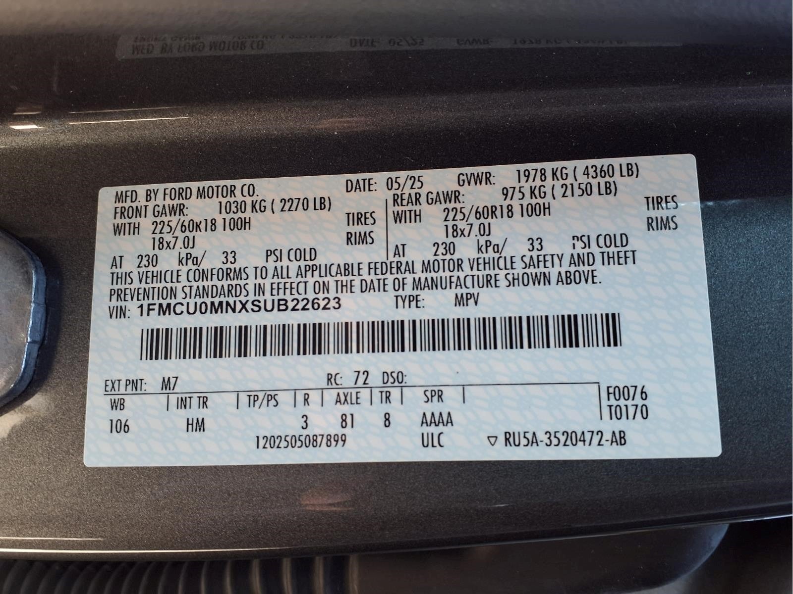 2025 Ford Escape ST-Line