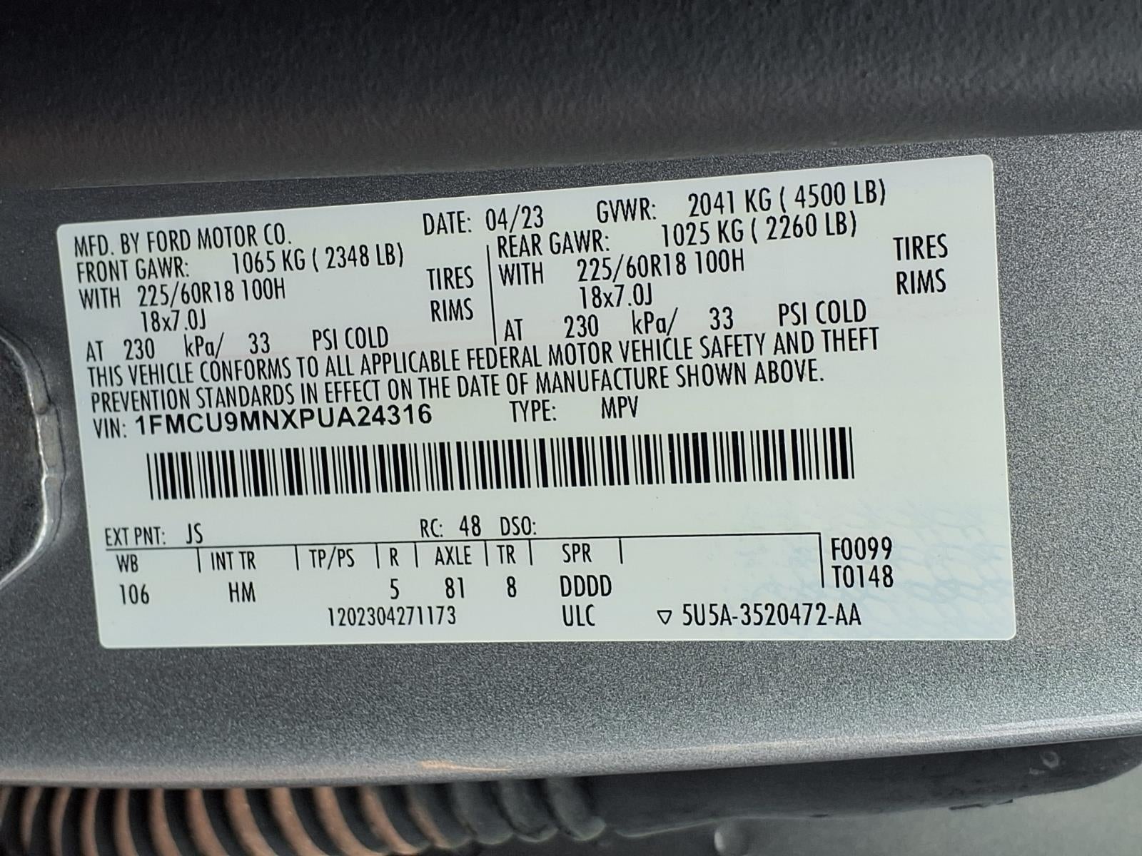 2023 Ford Escape ST-Line