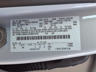 2025 Ford Escape ST-Line Select