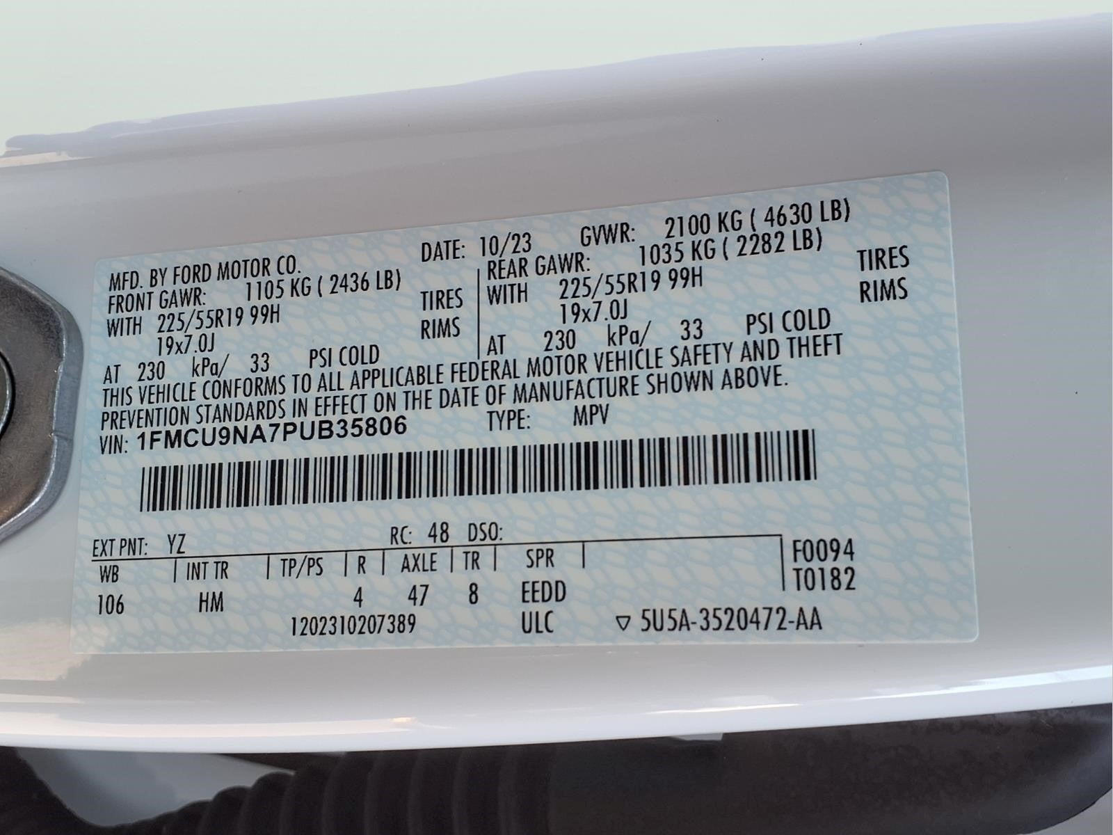 2023 Ford Escape ST-Line Select