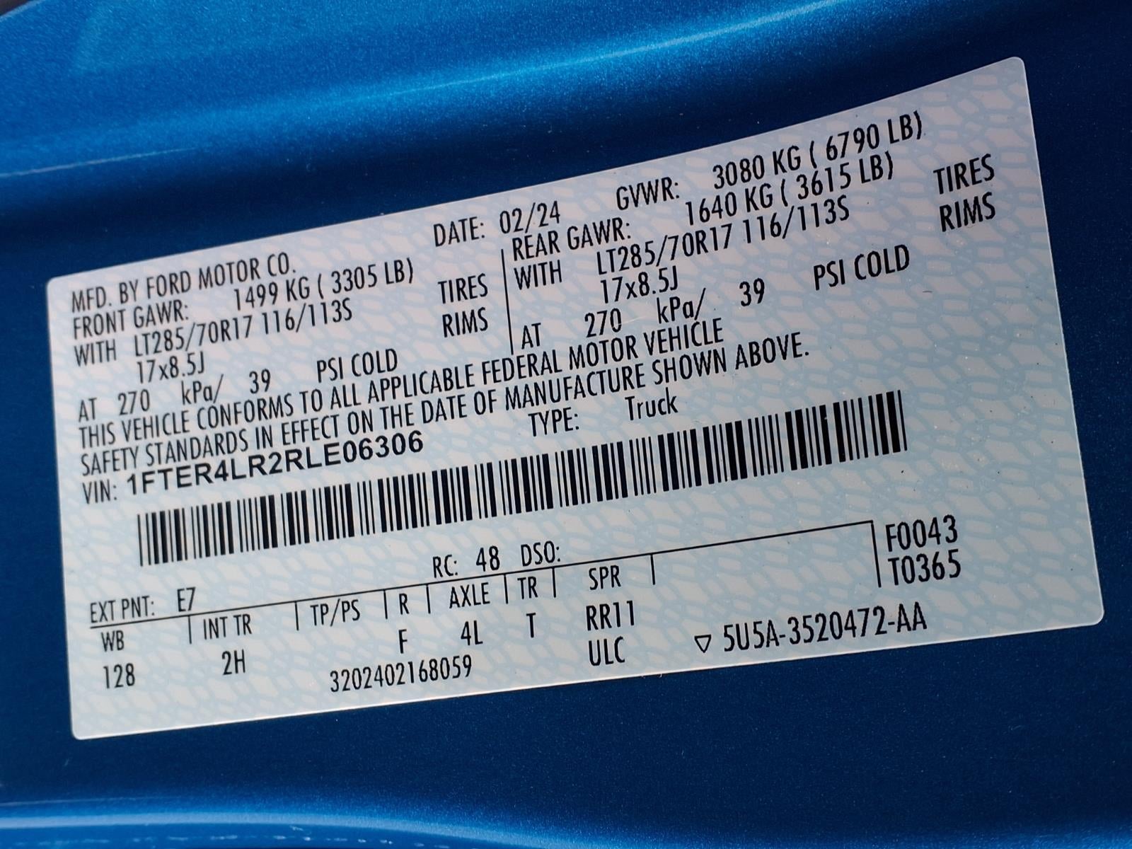 2024 Ford Ranger Raptor