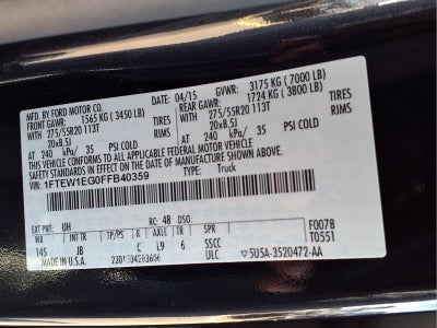 2015 Ford F-150 XLT