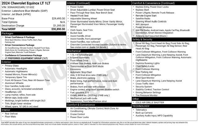 2024 Chevrolet Equinox LT