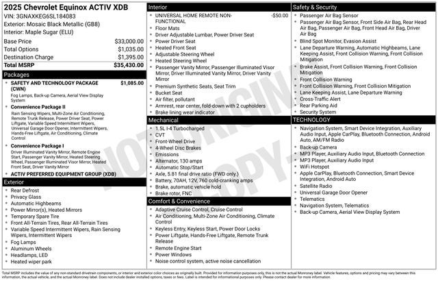 2025 Chevrolet Equinox ACTIV