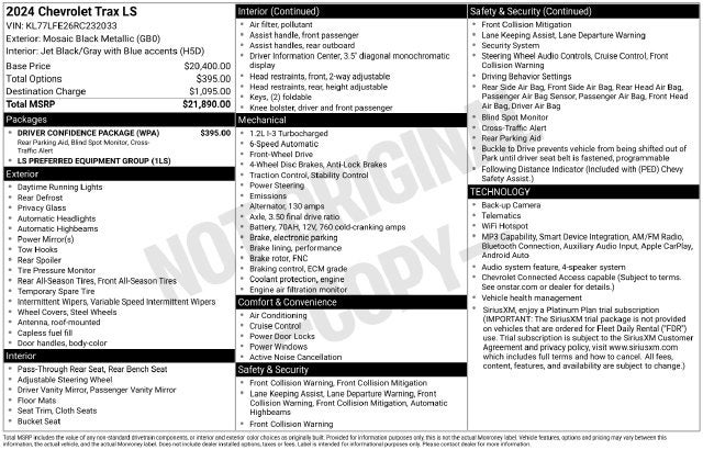 2024 Chevrolet Trax LS