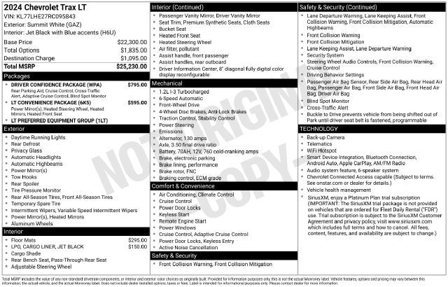 2024 Chevrolet Trax LT