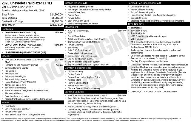 2023 Chevrolet TrailBlazer LT